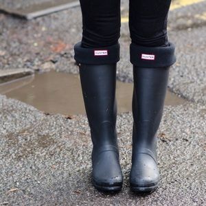 New In Box Hunter Tall Boot Socks Large Black 8-10